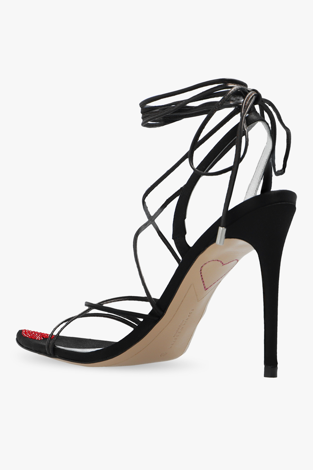 Black 'Amora' heeled sandals Sophia Webster - AGL studded